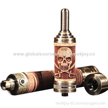 Smokjoy Wooden Rebuildable Clearomizer E Cig N Fire LA2 Vaporizer, 2.5mL Volume
